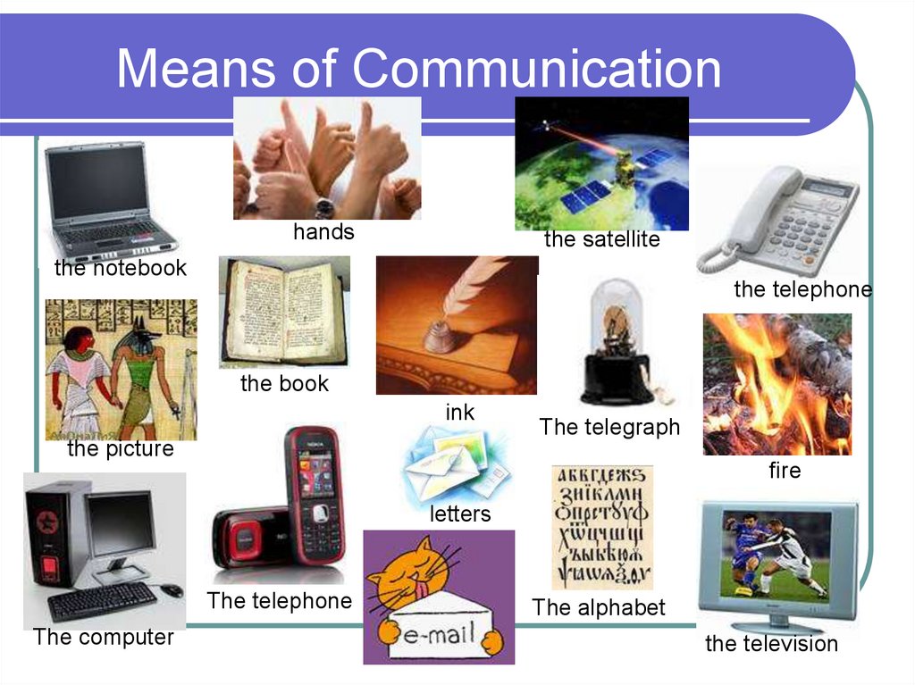 The Means of Communication - online presentation