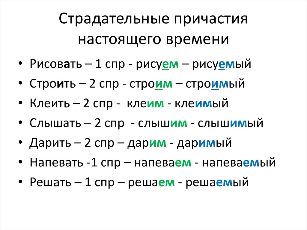 Поддержать образовать причастие. Поддержать образовать причастие