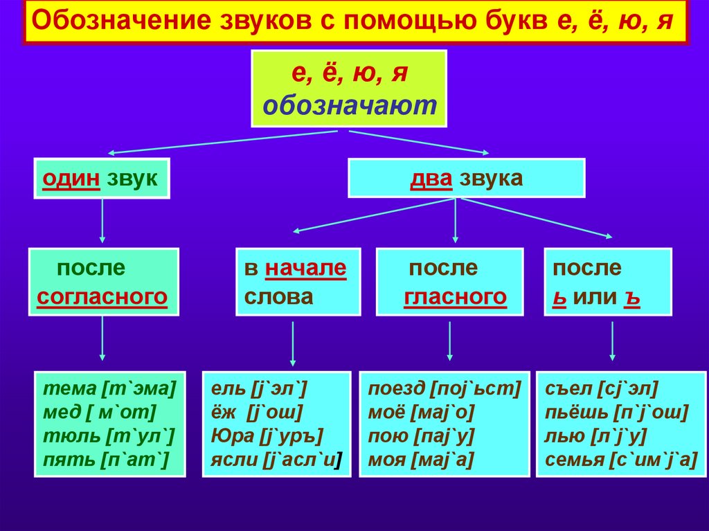 Какие звуки обозначают буквы заверши схему