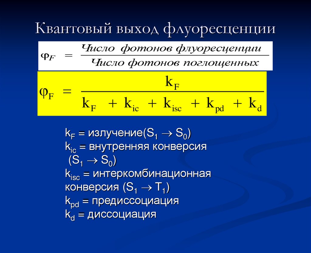 Процесс интеркомбинационной конверсии описывается схемой