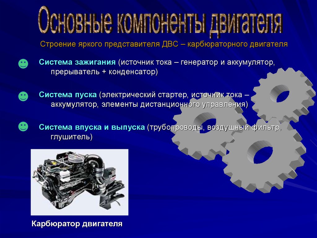 Презентация на тему двигатели 7 класс