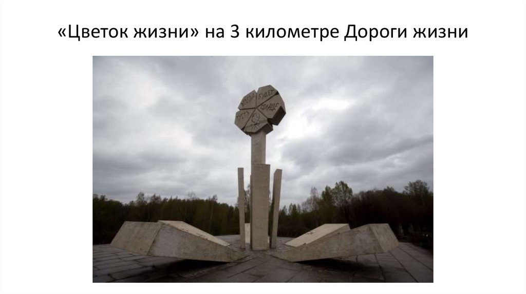«Цветок жизни» на 3 километре Дороги жизни