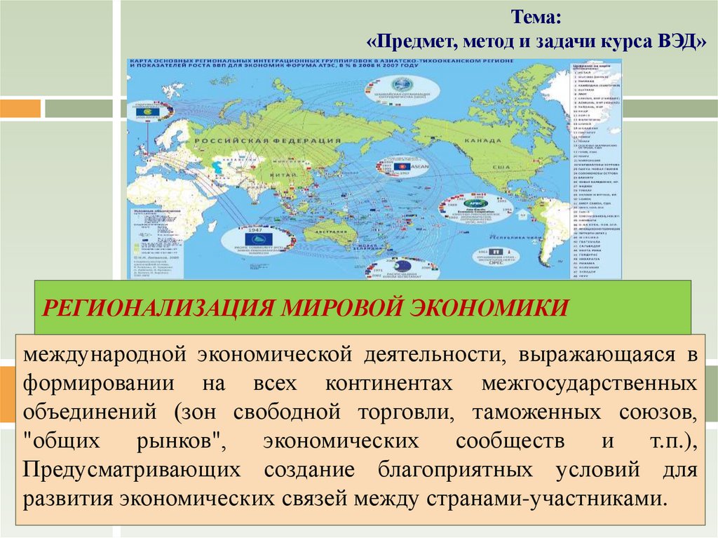  Ответ на вопрос по теме Российская Федерация и мировая экономика. Внешнеэкономическая деятельность