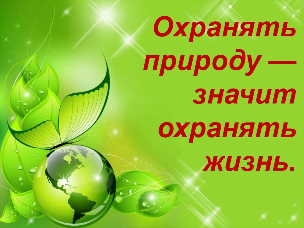 Охранять природу значит охранять жизнь 7 класс обществознание проект