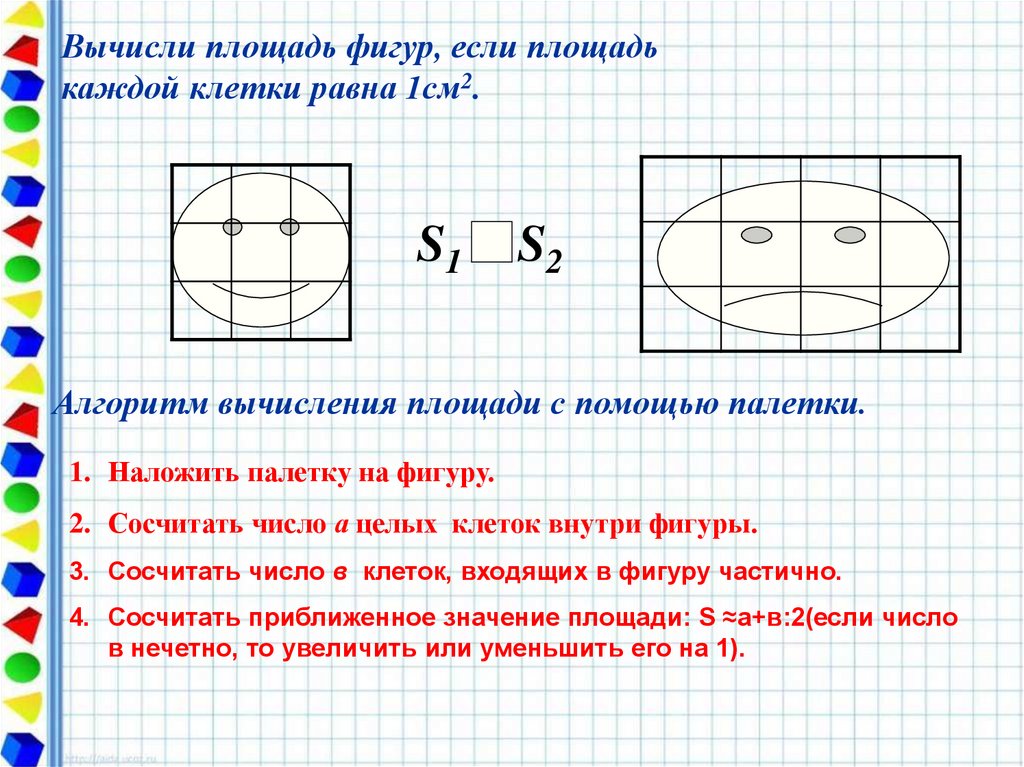 Измерение площади с помощью палетки 4 класс пнш презентация