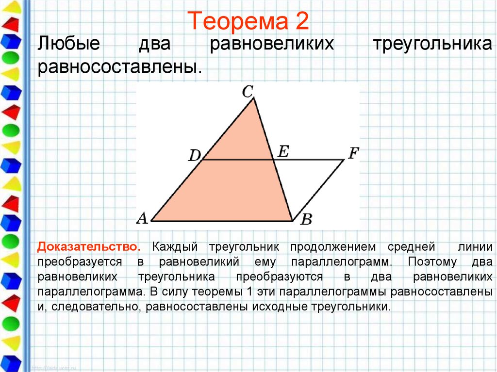 Равновеликие фигуры презентация