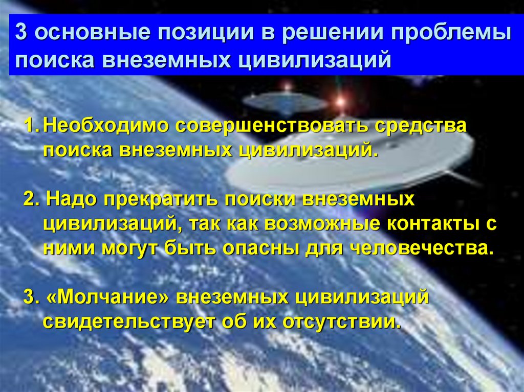 Возможность существовать. Проблема поиска внеземных цивилизаций. Способы обнаружения внеземных цивилизаций. Основные вопросы в проблеме поиска внеземных цивилизаций. Внеземные цивилизации кратко.