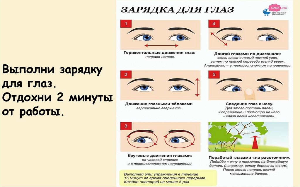 Зарядка для глаз. Зарядка для глаз для отдыха глаз. Зарядка для глаз презентация. Отдых для глаз программа. Зарядка для глаз у окна.