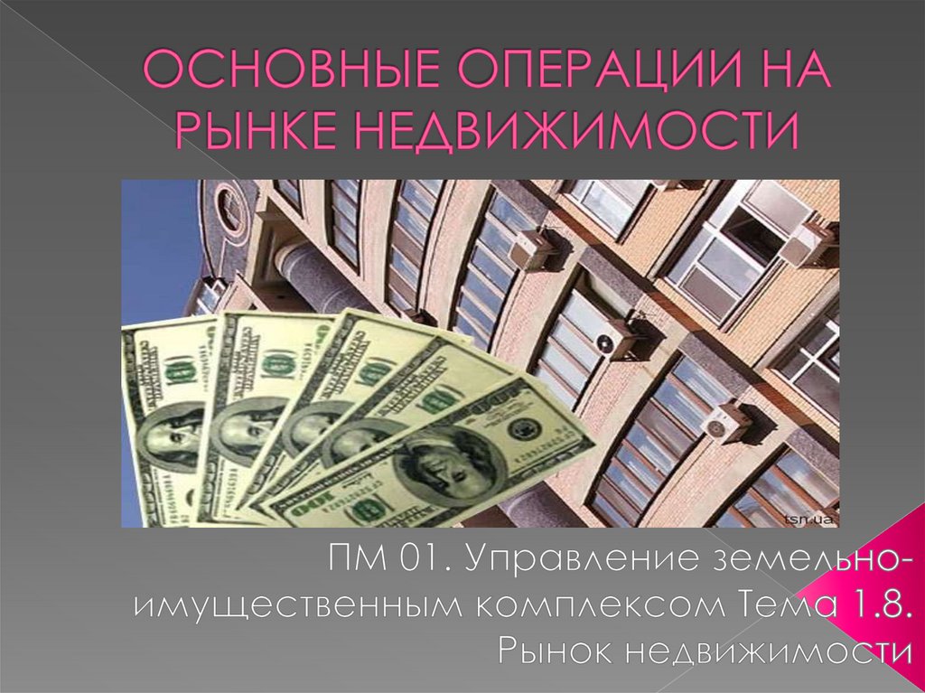 Презентация на тему рынок недвижимости