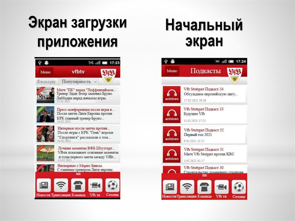 Экран загрузки приложения