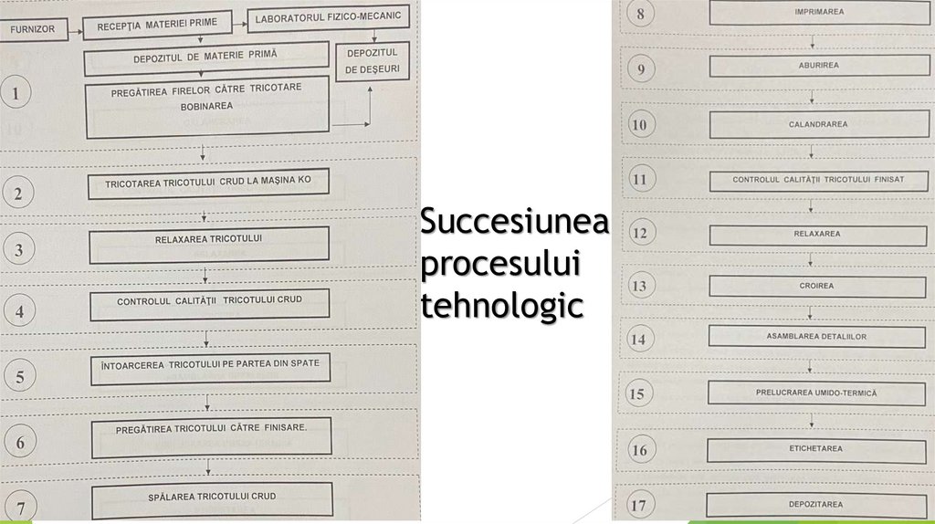 Succesiunea procesului tehnologic