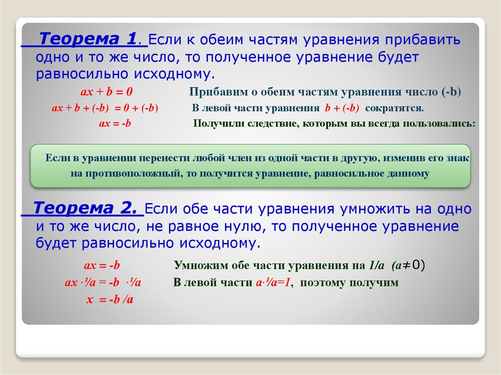 Равносильность уравнений и систем уравнений 7 класс никольский презентация