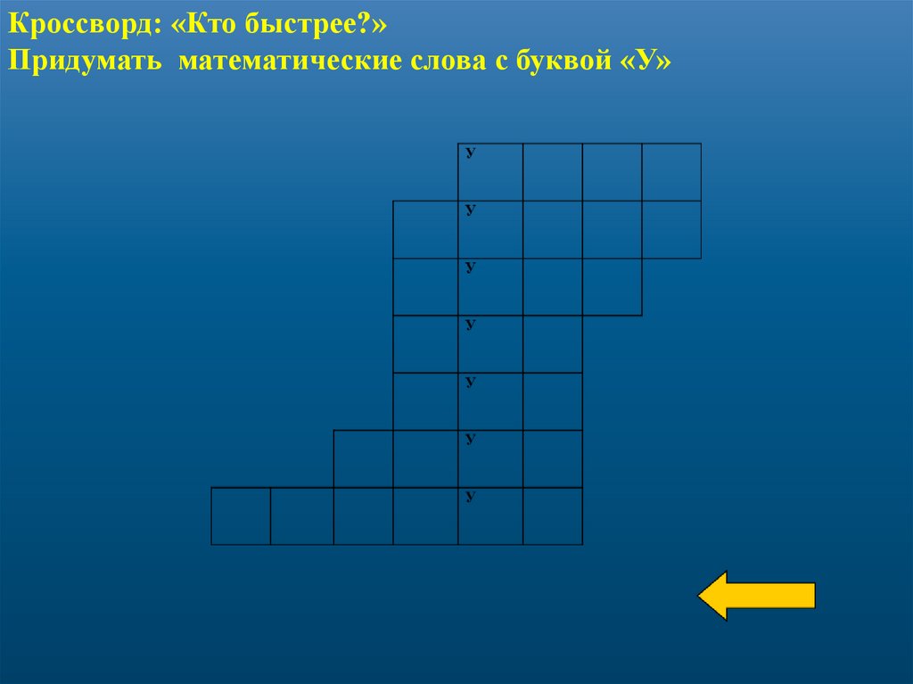 Кроссворд про презентацию