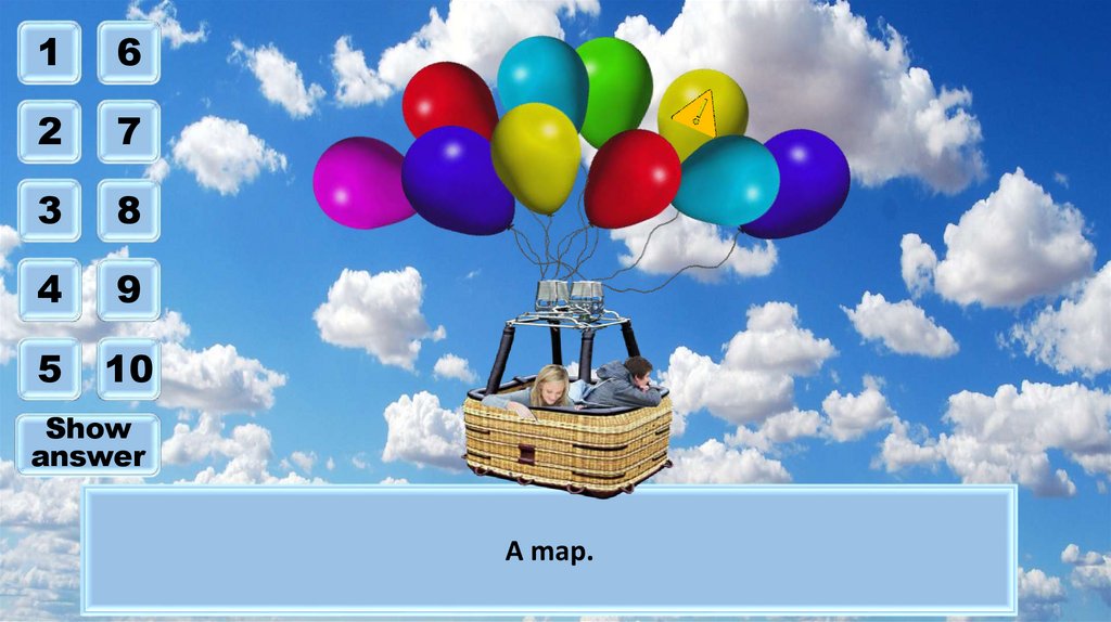 Air Balloons Game - Riddles for adults - презентация онлайн
