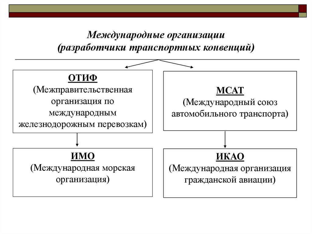 Участники международных перевозок