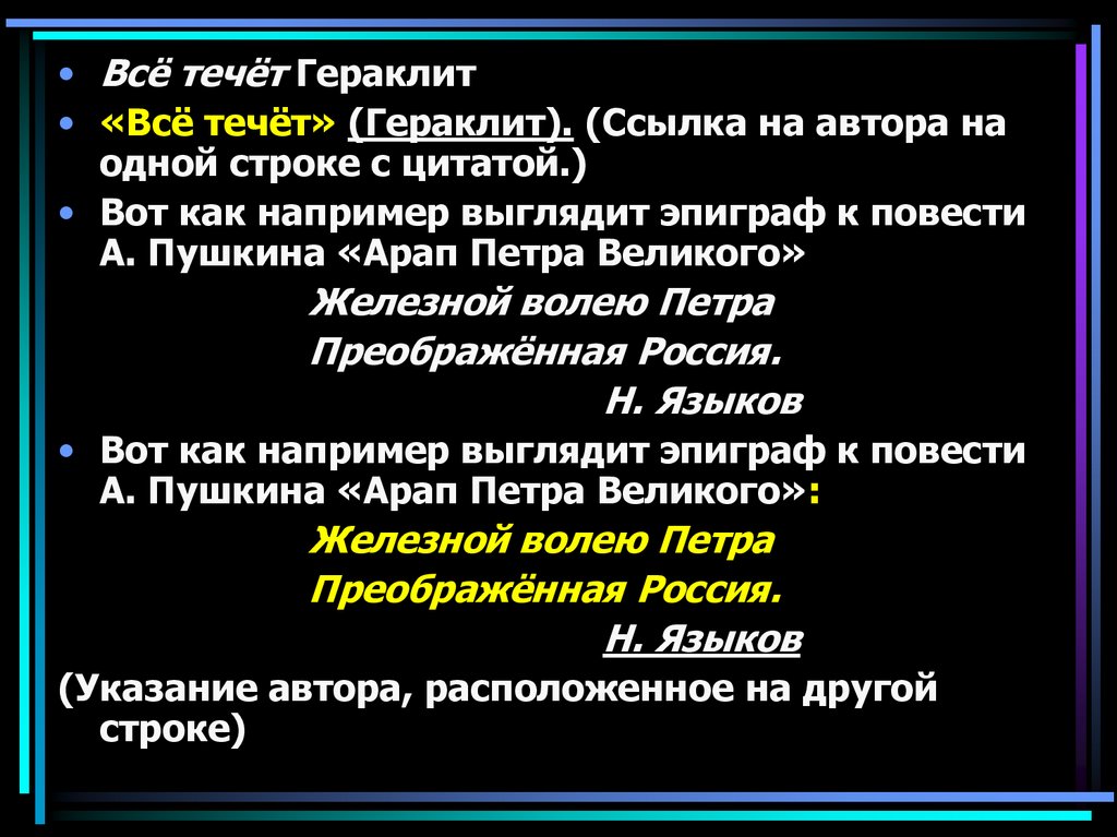 Цитирование презентация 8 класс