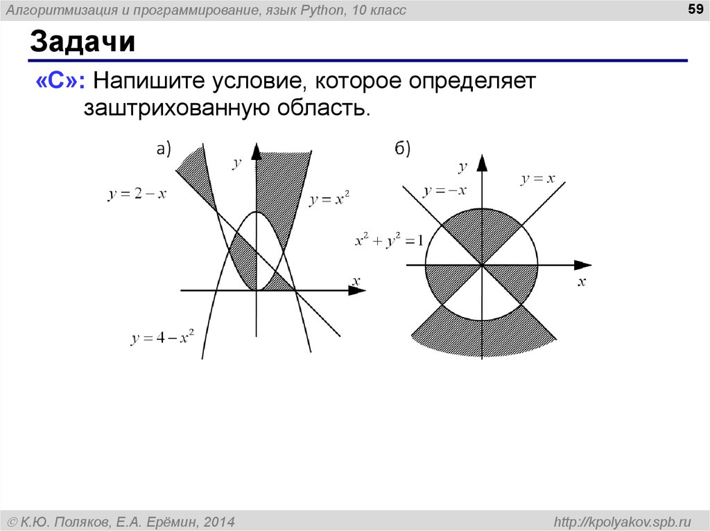 Напишите область