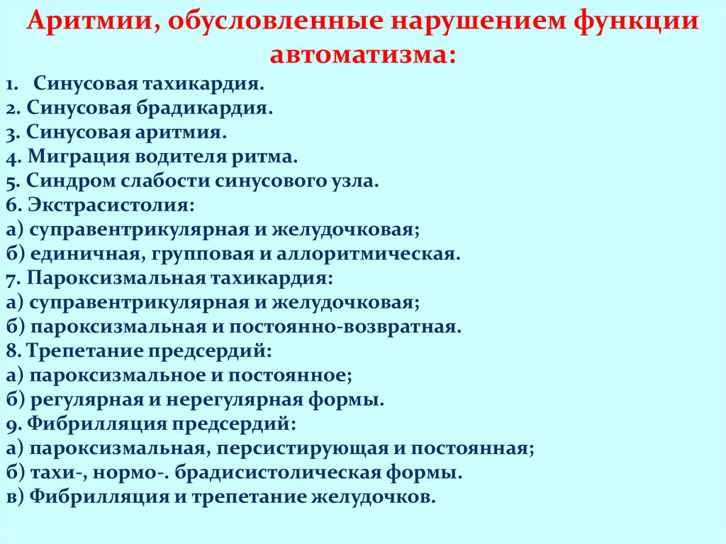 Нарушение ритма 7. Синдром нарушения ритма и проводимости. Нарушение ритма и проводимости презентация. Аритмии обусловленные нарушением функции проводимости. Функция АВТОМАТИЗМА И проводимости.