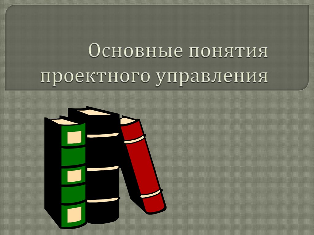Основные понятия проектного управления