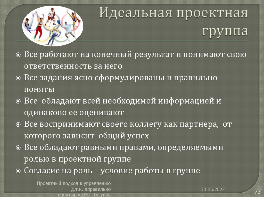 Идеальная проектная группа