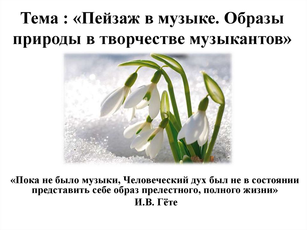 Мир образов природы вашего края в музыке литературе живописи презентация