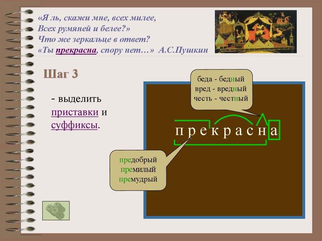 Как выделяется приставка в русском языке фото