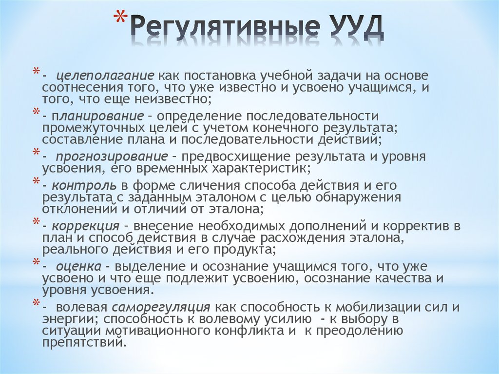 Результаты ууд