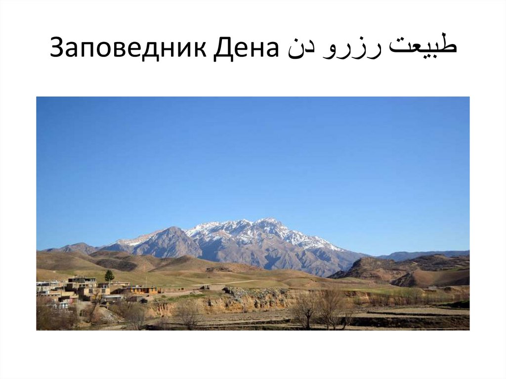 Заповедник Дена طبیعت رزرو دن