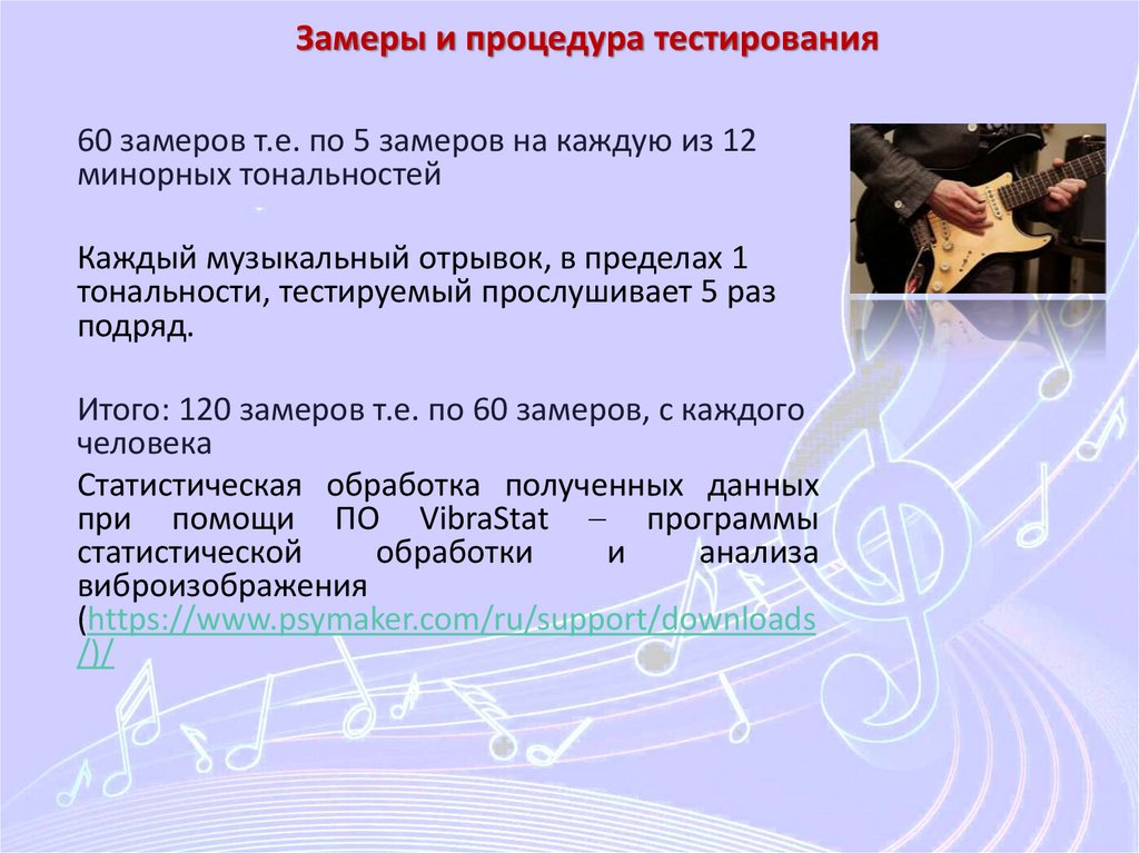 Замеры и процедура тестирования