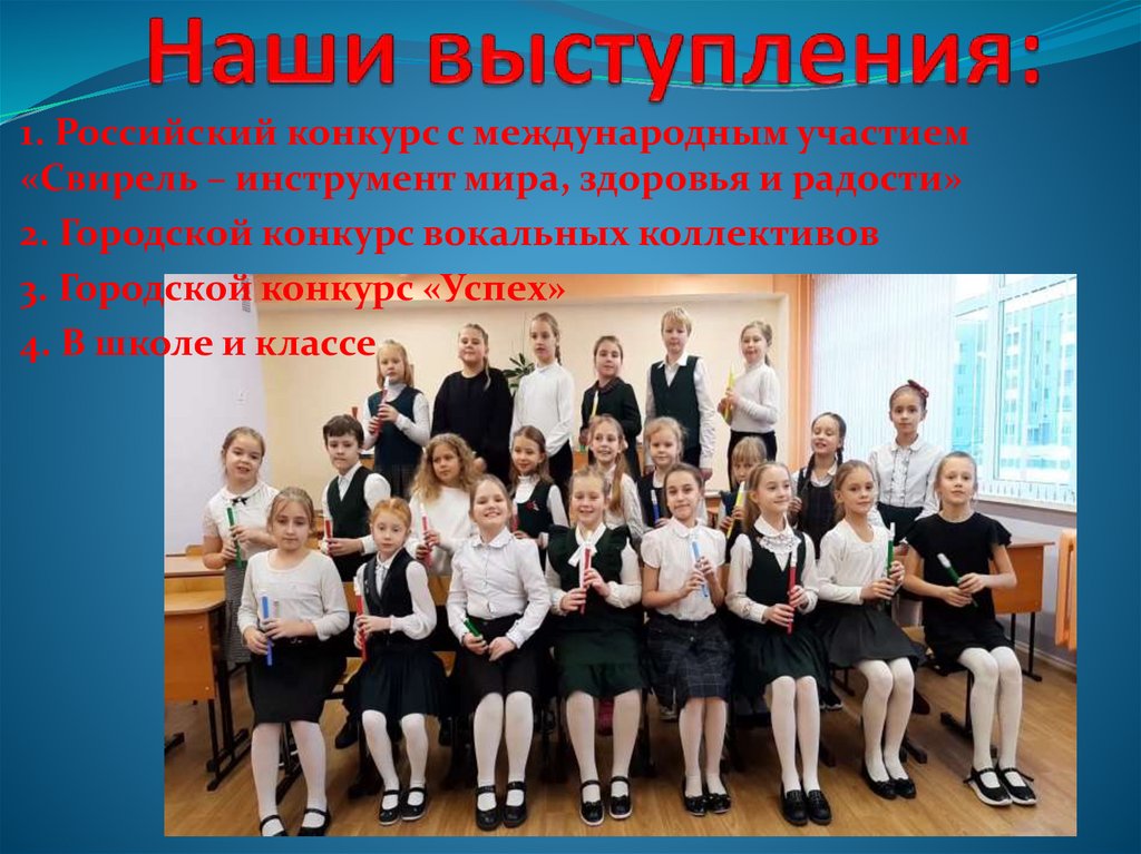 Наши выступления: