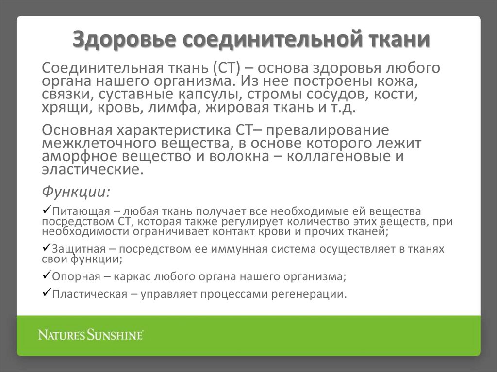 Здоровье соединительной ткани