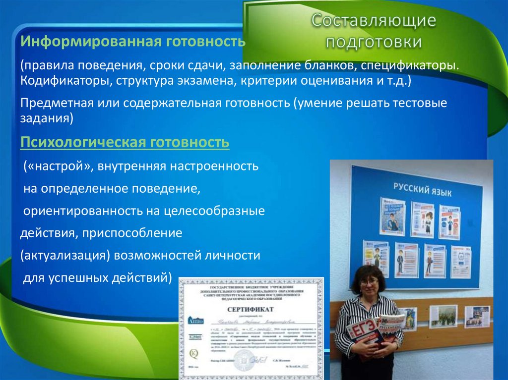 Составляющие подготовки