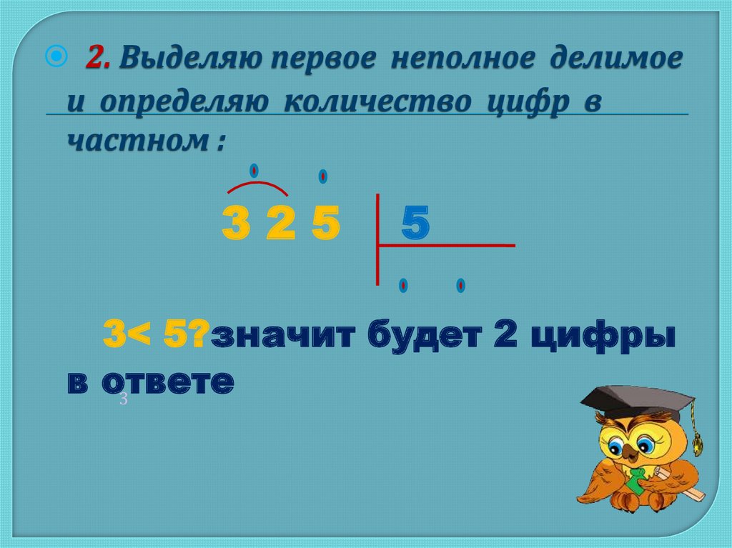 Деление углом 3 класс