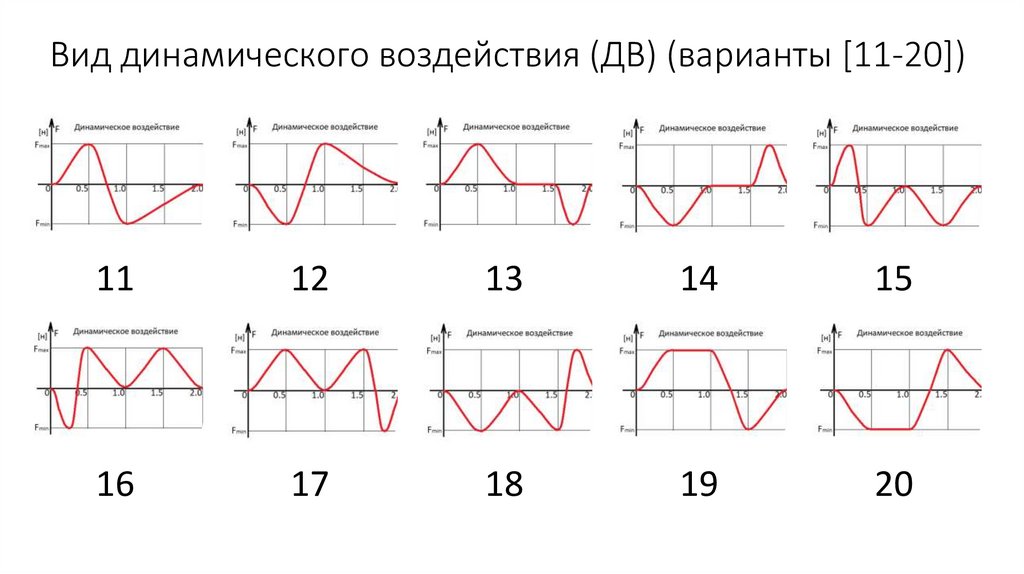 Вид динамического воздействия (ДВ) (варианты [11-20])