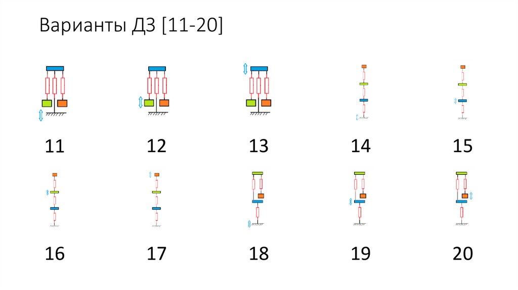 Варианты ДЗ [11-20]