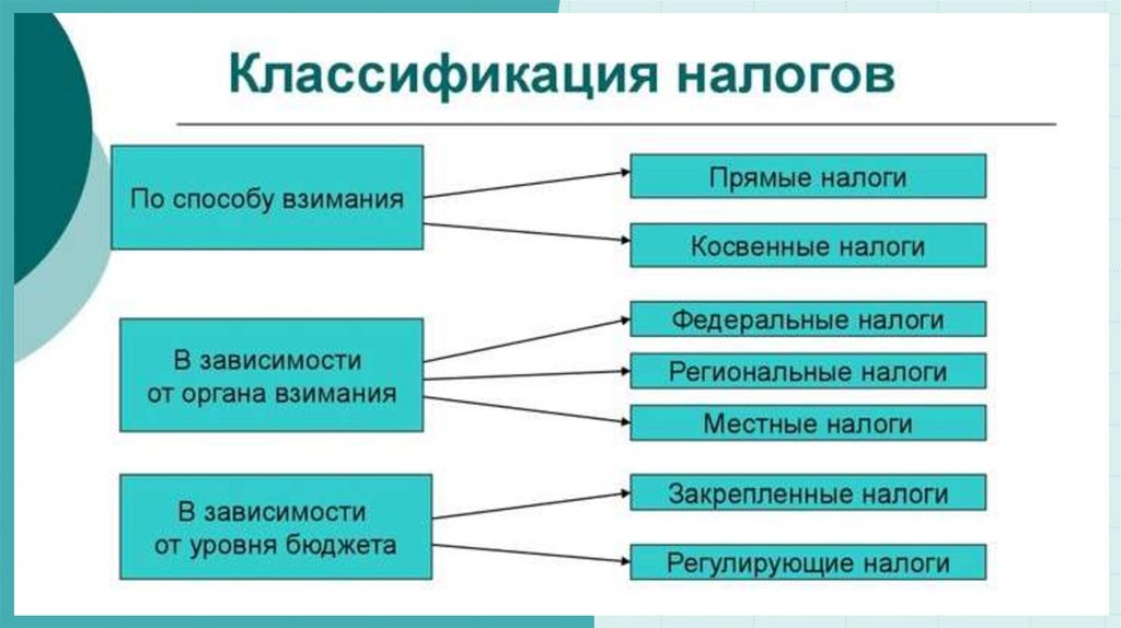 Роль налогов в экономике план