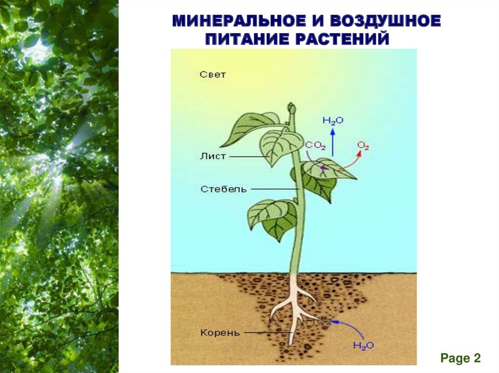 Схема воздушного питания