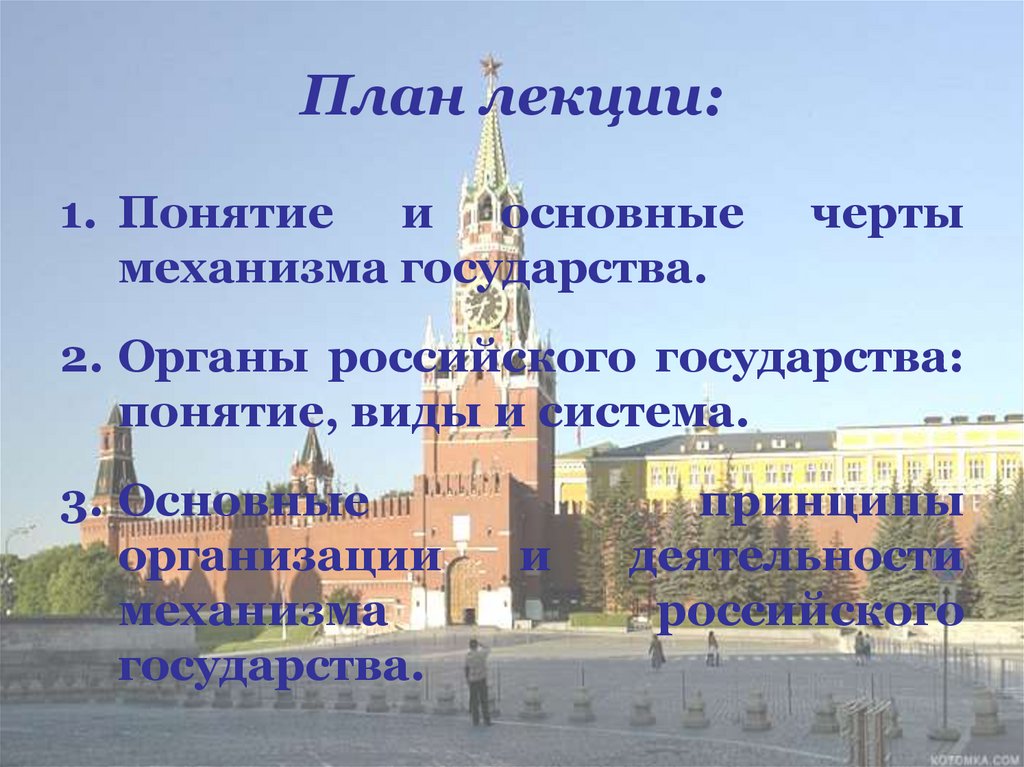 План лекции: