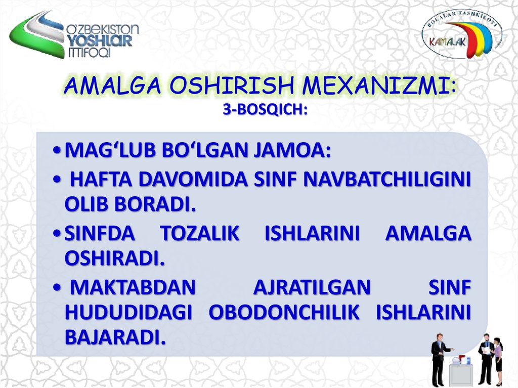 AMALGA OSHIRISH MEXANIZMI: