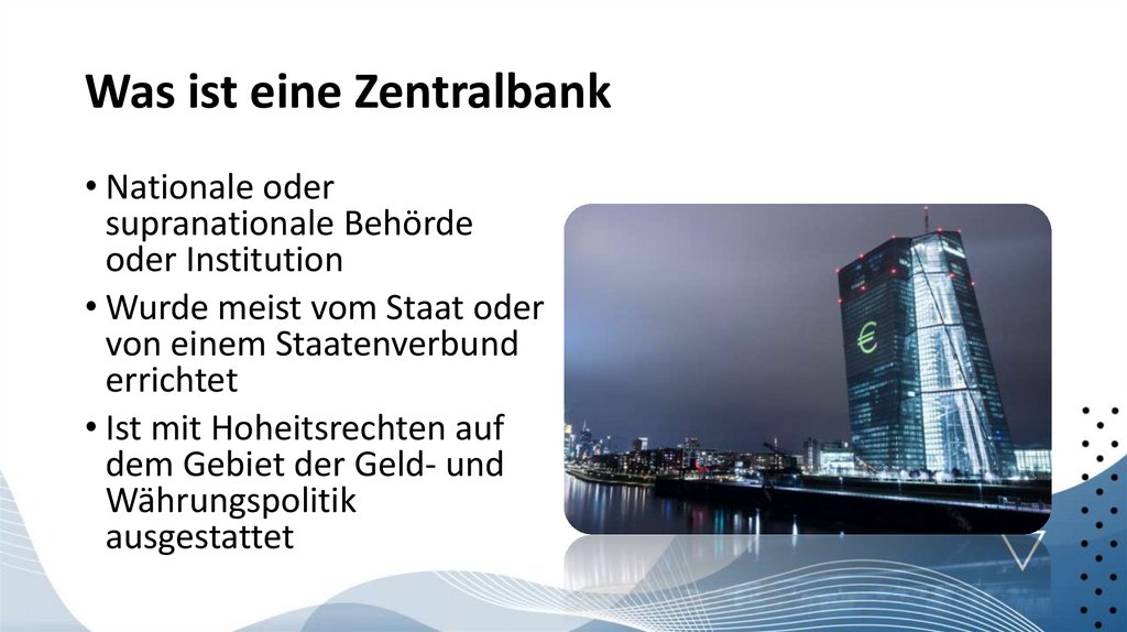 Was ist eine Zentralbank