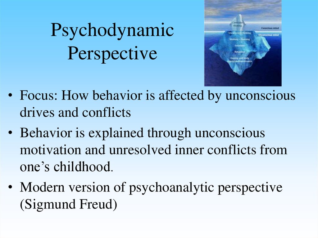 Psychodynamic Perspective