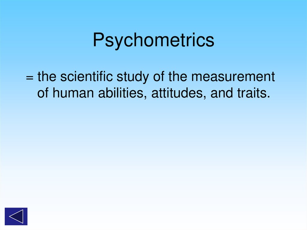 Psychometrics