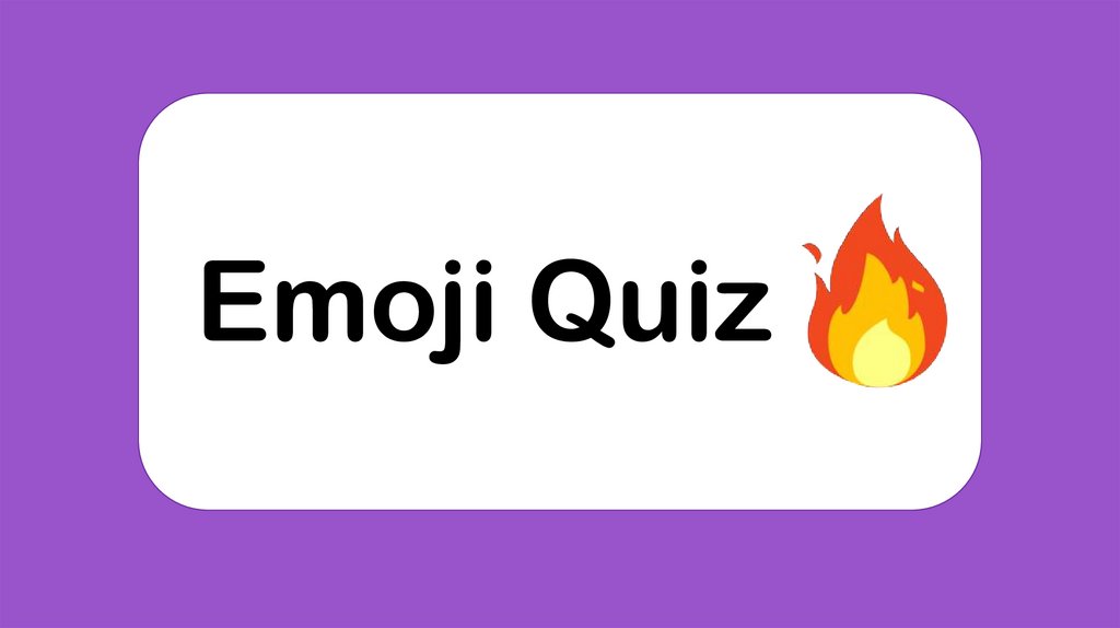 Emoji quiz