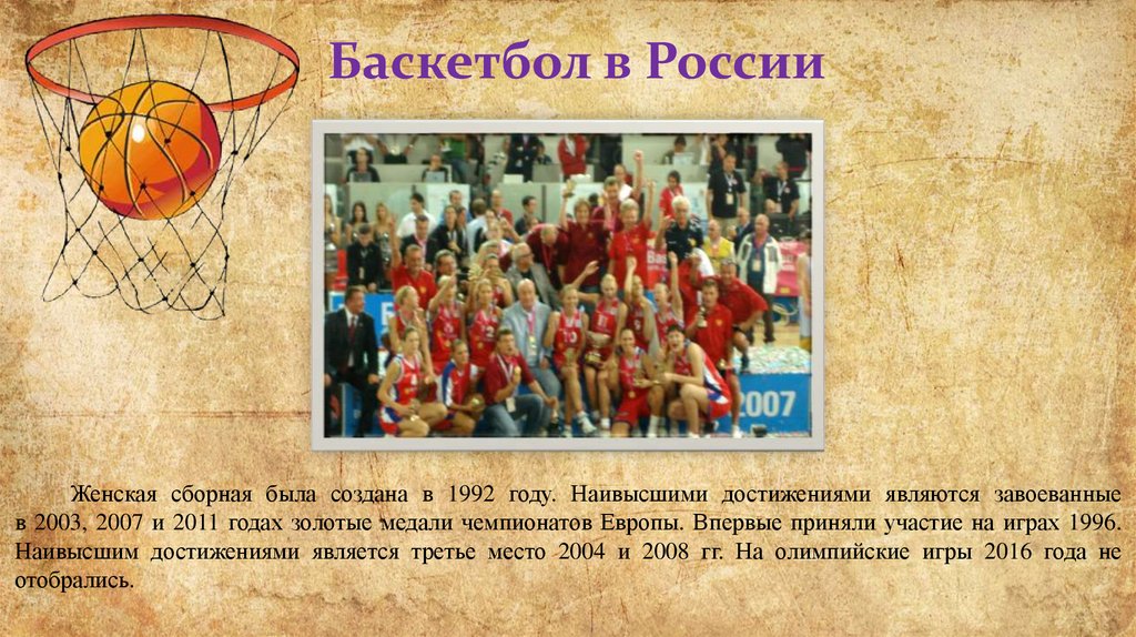 Баскетбол доклад. Доклад женской Российской сборной по баскетболу на Олимпийских играх. В каком году женский баскетбол был включен в Олимпийские игры. Женский баскетбол включен в программу олимпийских игр