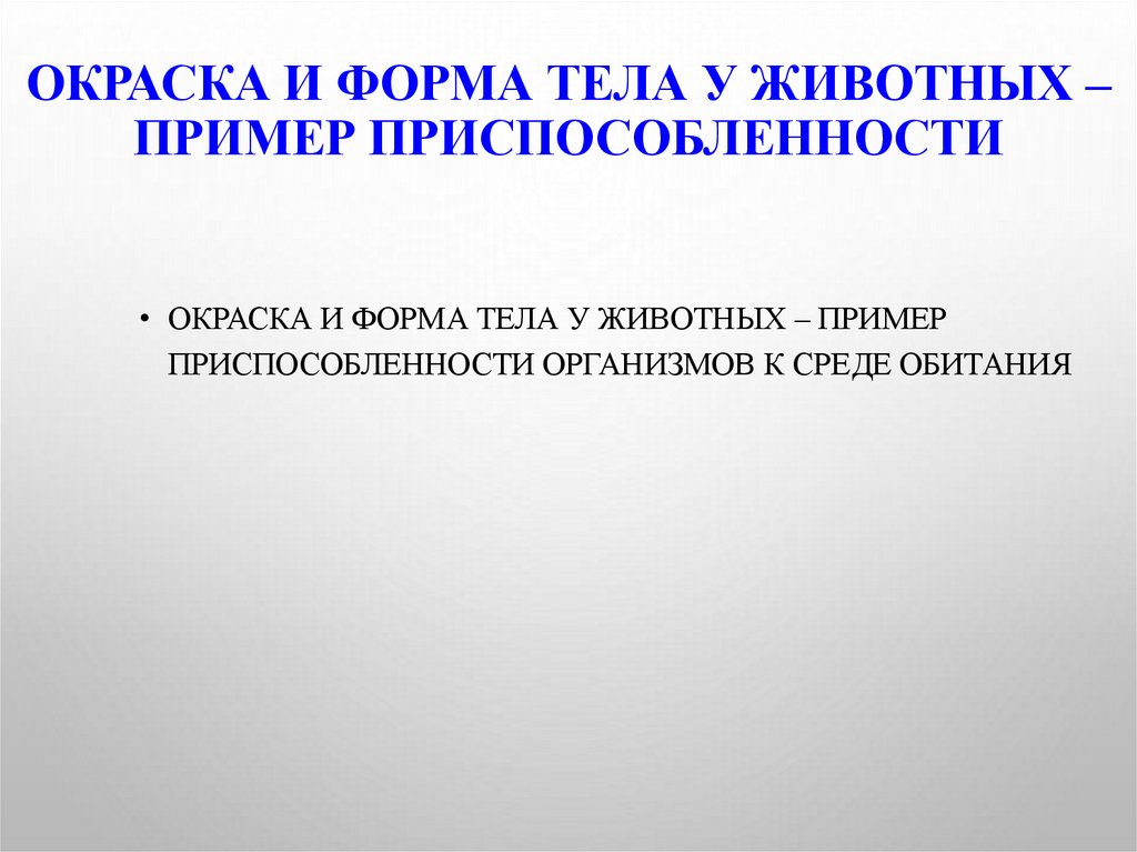 Усложнение строения животных многообразие видов как результат эволюции презентация