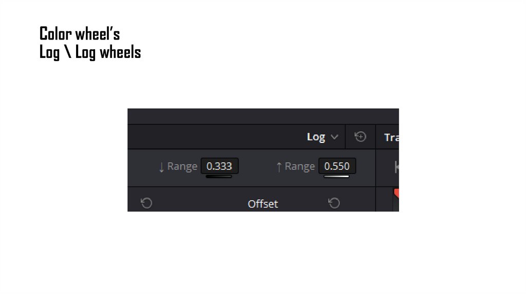 Color wheel’s Log \ Log wheels