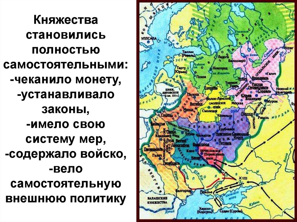 История периода раздробленности руси