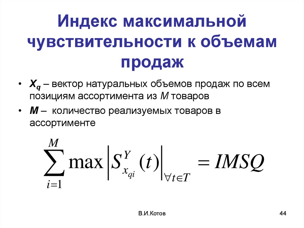 Максимальный индекс