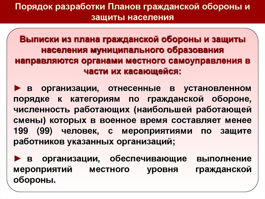 Постановление о введении в действие плана гражданской обороны и защиты населения