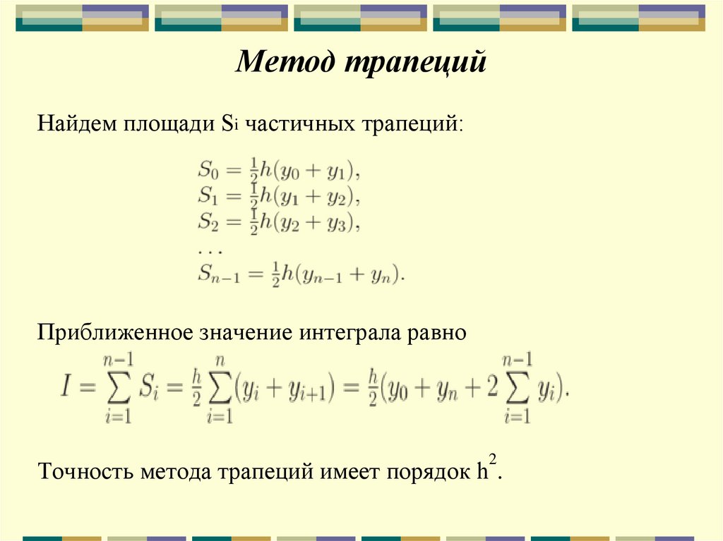 Метод трапеций